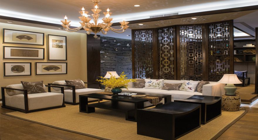 石家莊裝修案例融創(chuàng)裕華壹號(hào) 中式風(fēng)格 79平